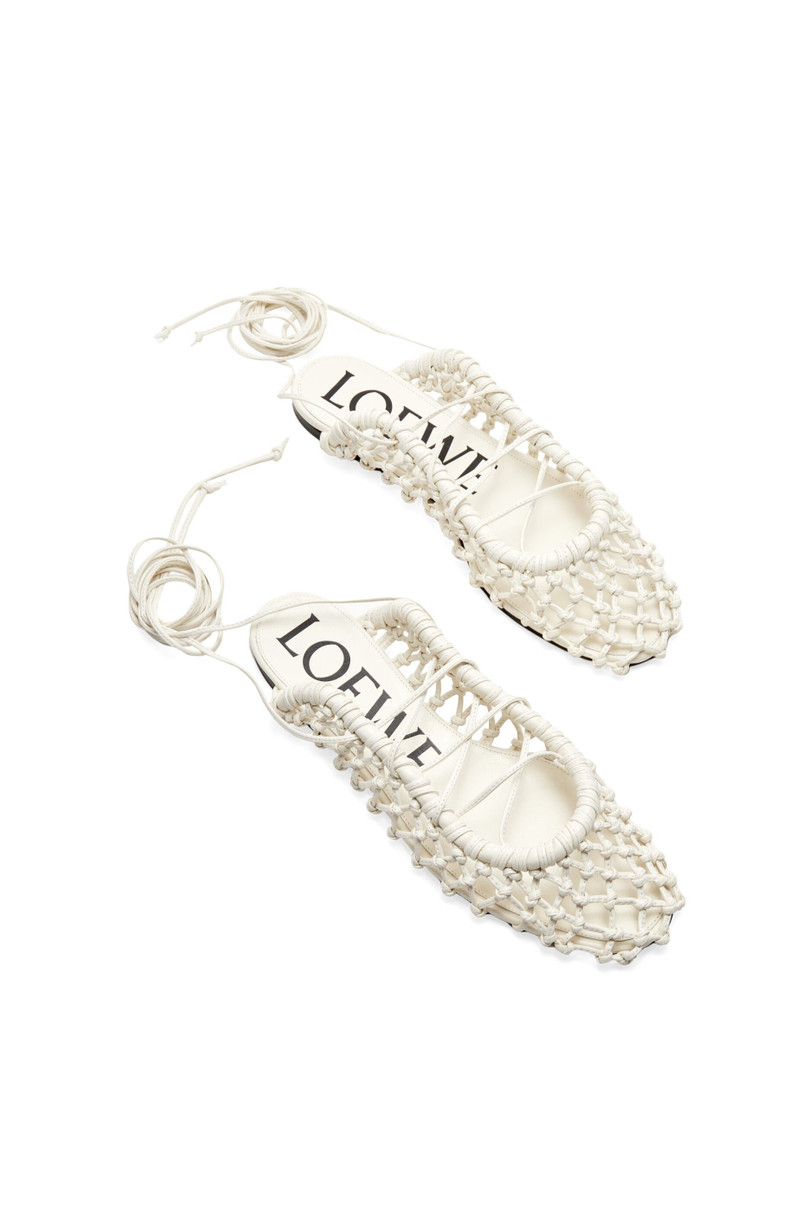 Woven ballerina in lambskin 3