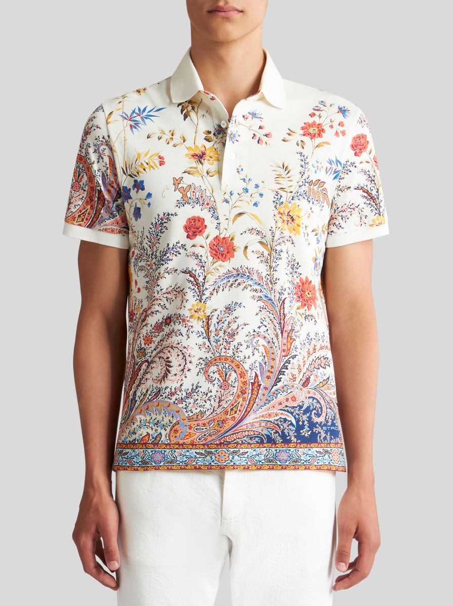 FLORAL PAISLEY POLO SHIRT - 2
