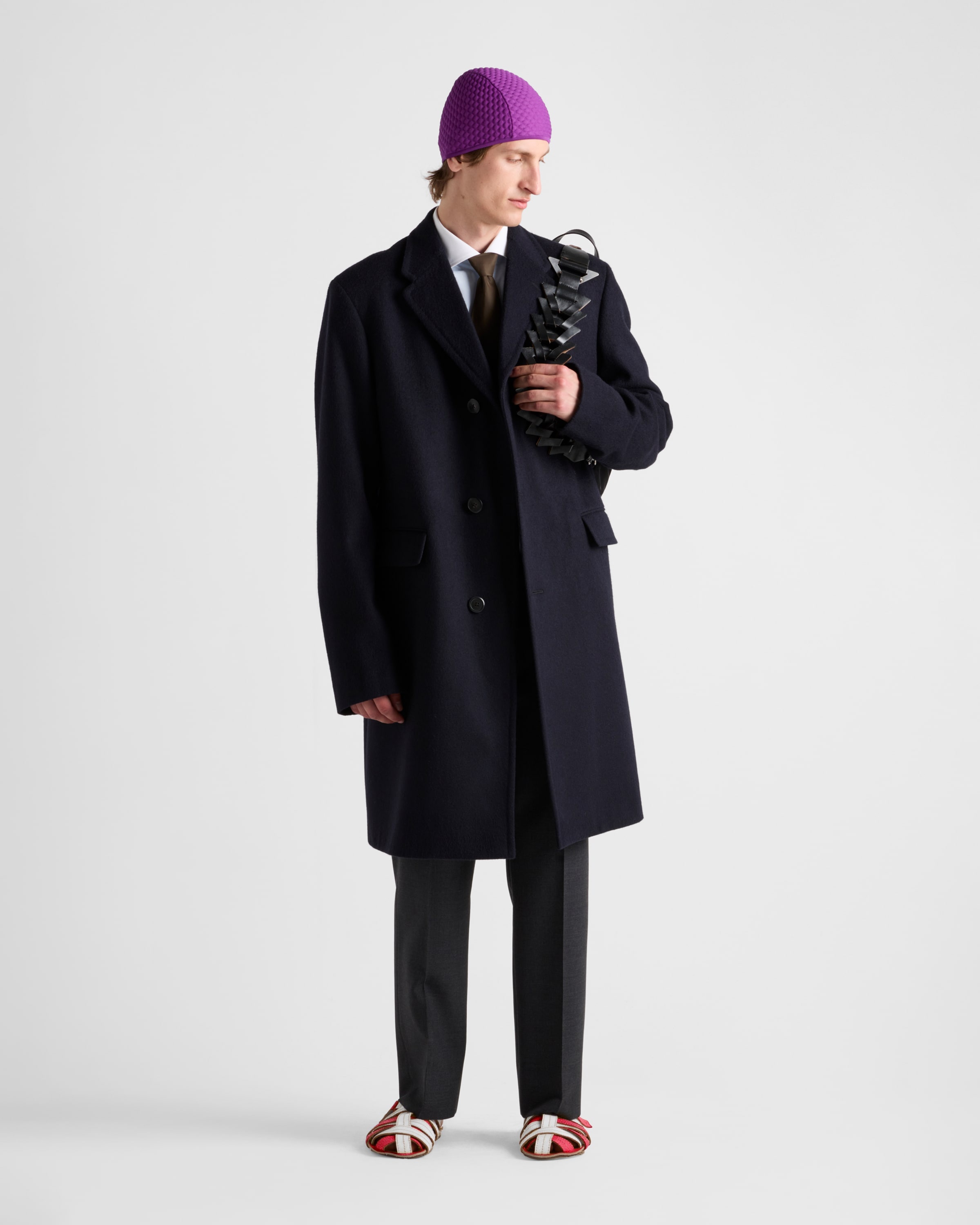 Single-breasted wool coat - 2