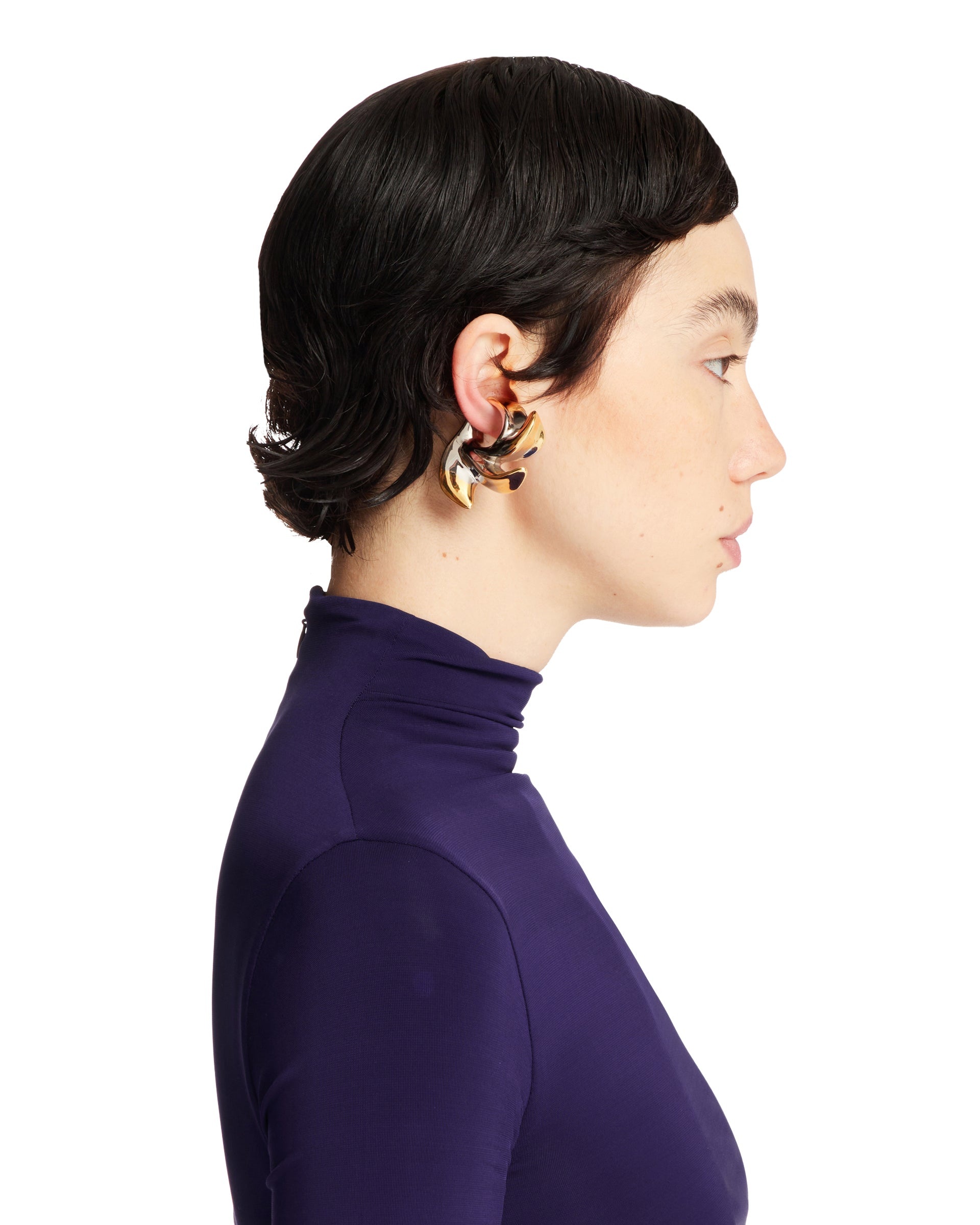 Silver Petali Ear Cuff - 3