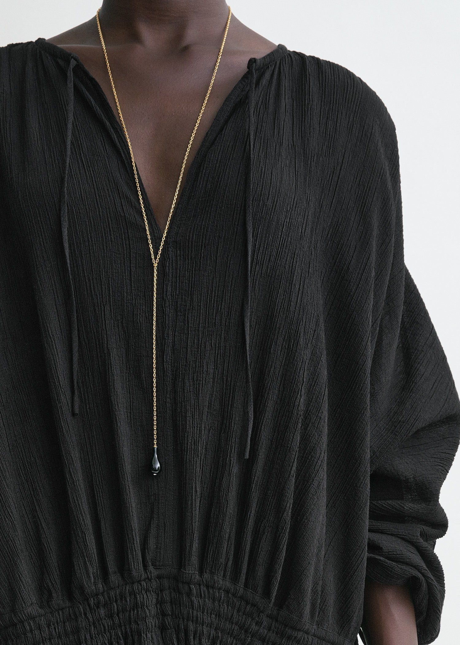 Drawstring dress black - 5
