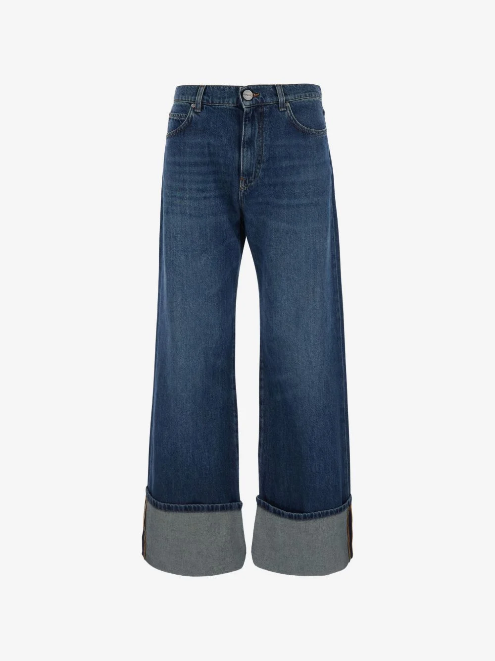 turn-up cuff Love Birds jeans - 1