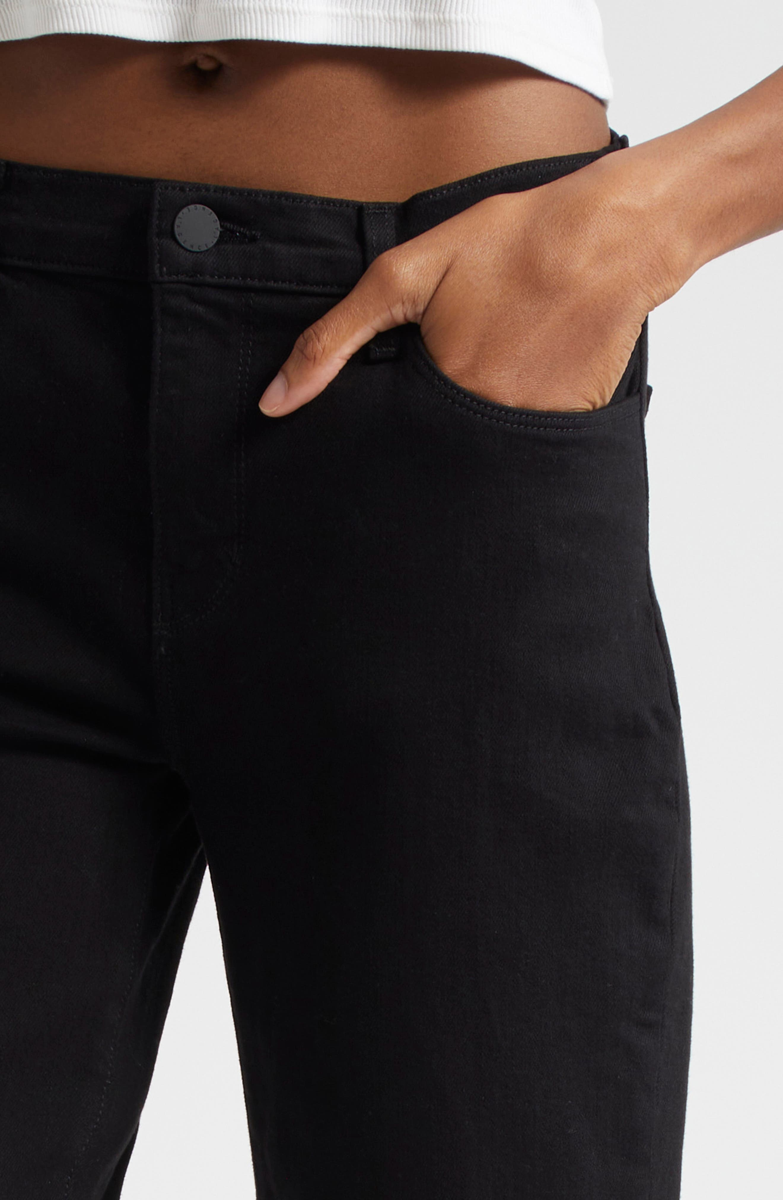 L'AGENCE Sada Ankle Slim Jeans in Black at Nordstrom - 4