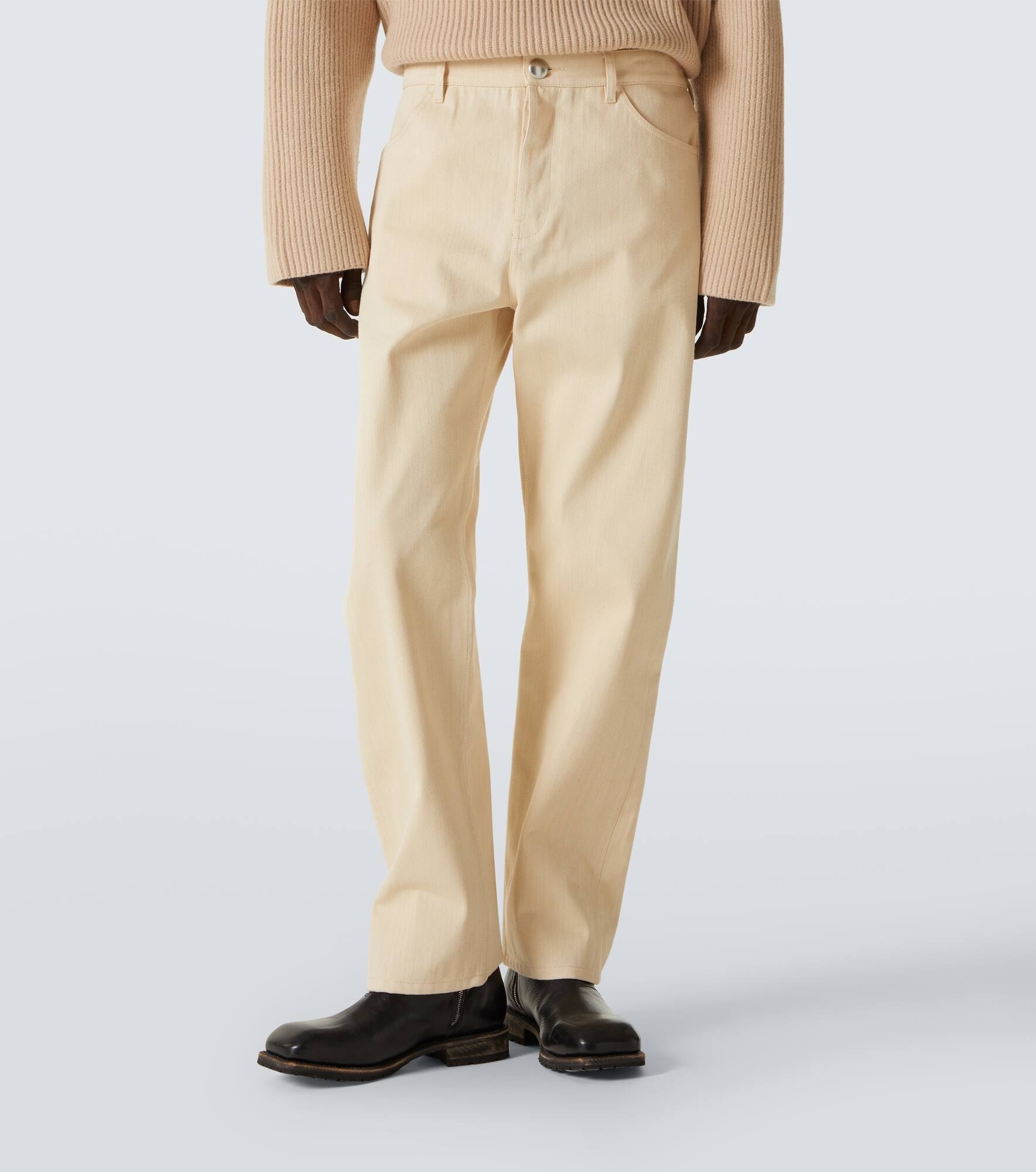 Mid-rise straight jeans - 3