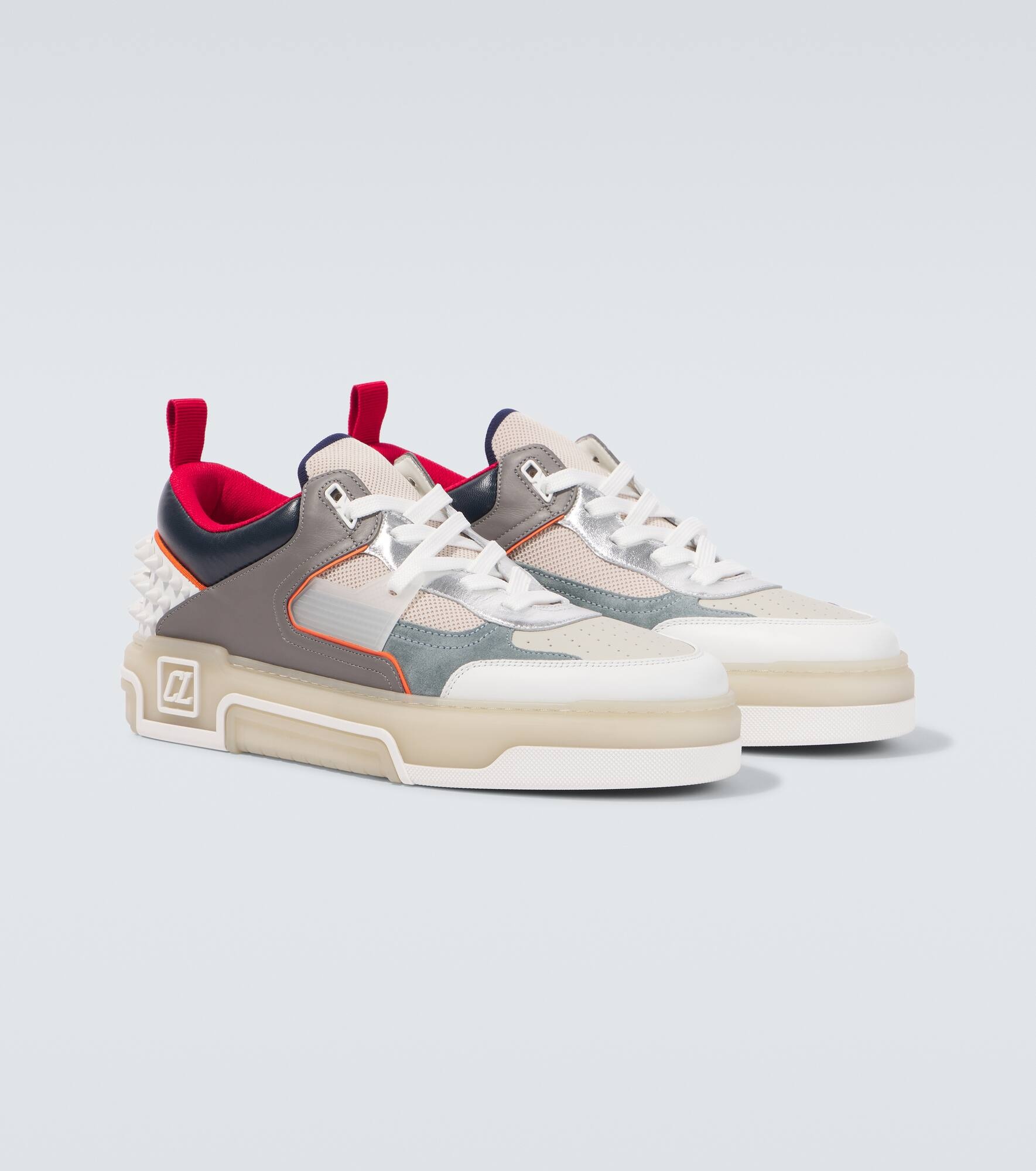 Astroloubi spiked leather sneakers - 5
