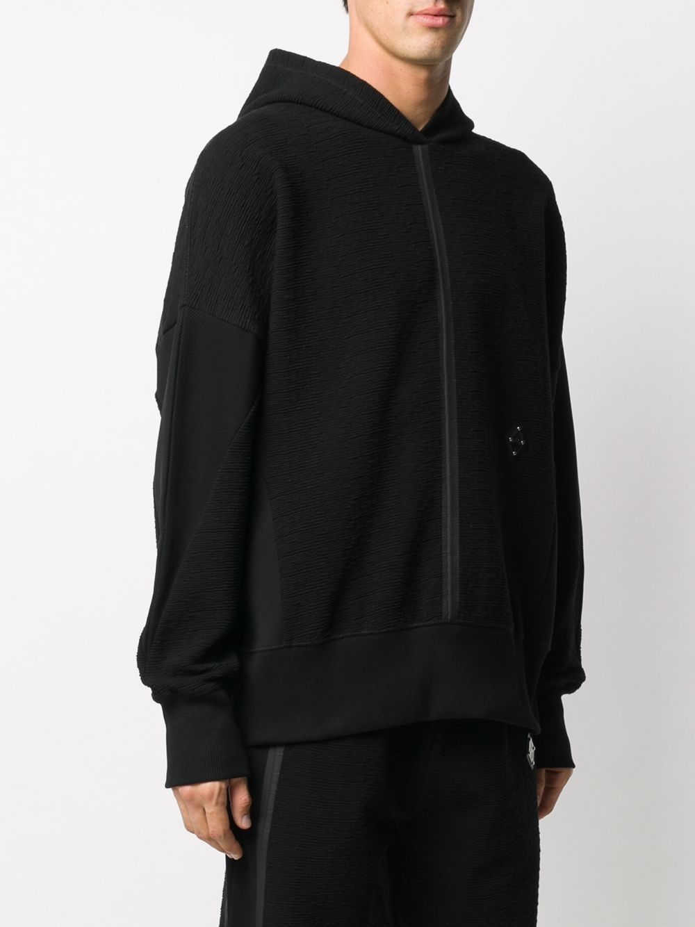 concealed zipped hoodie - 3