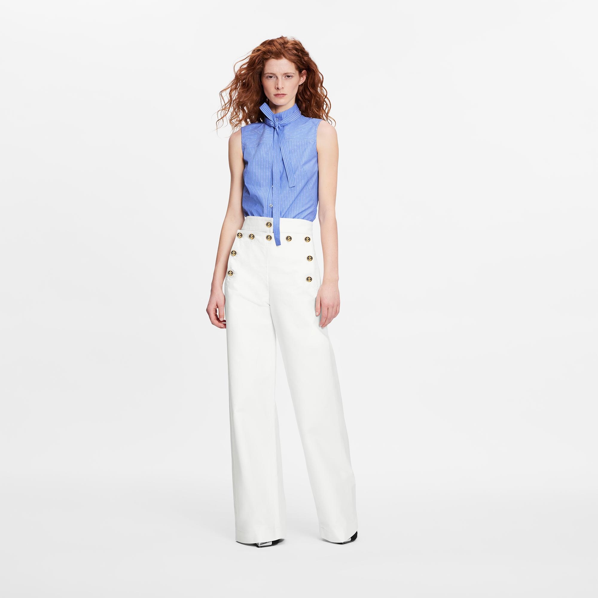 Wide-Leg Sailor Pants - 2