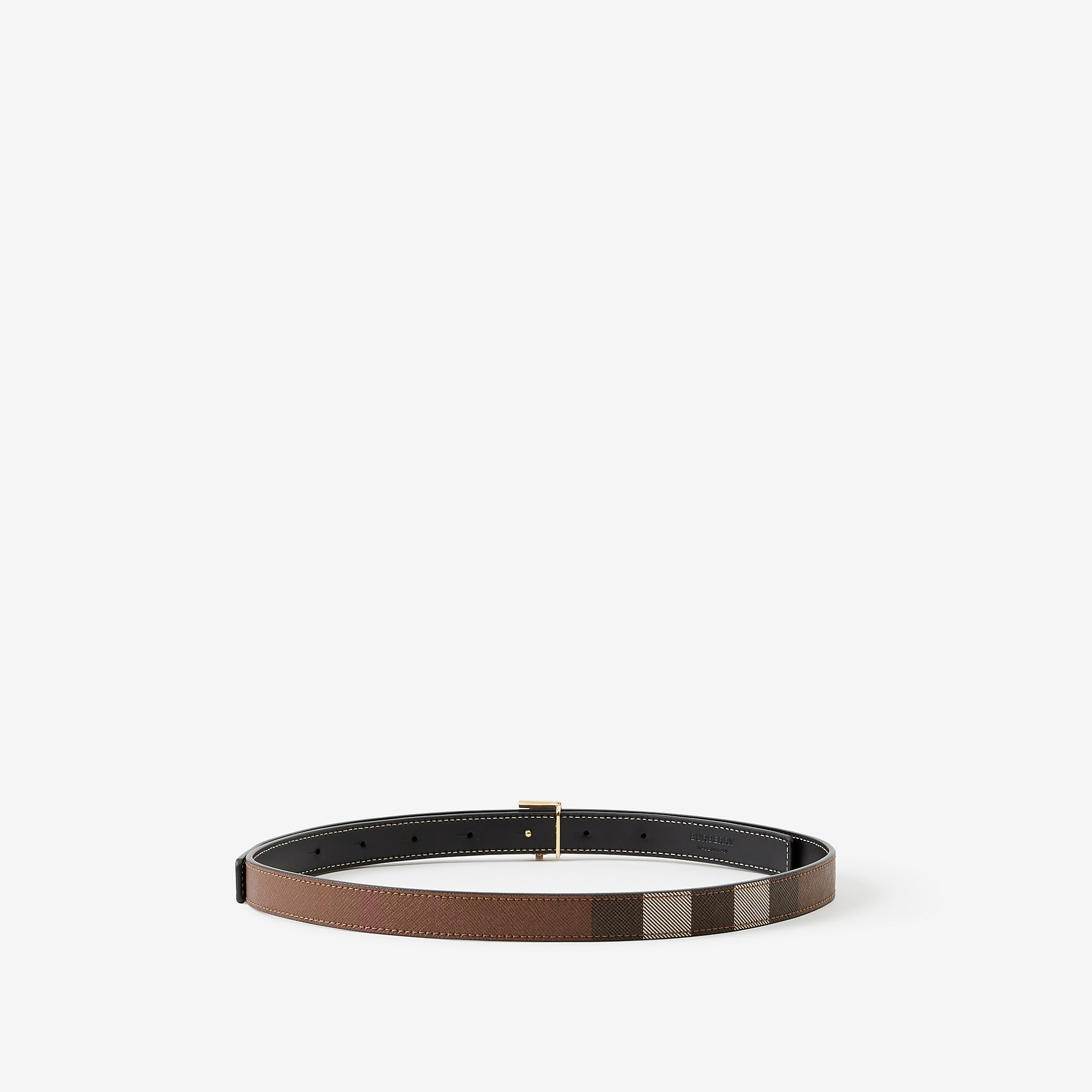 Reversible Monogram Motif Check Slim Belt - 2