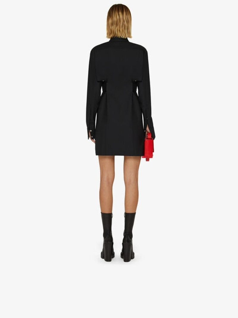 SHIRT DRESS WITH GRAPHIC CUTS 3