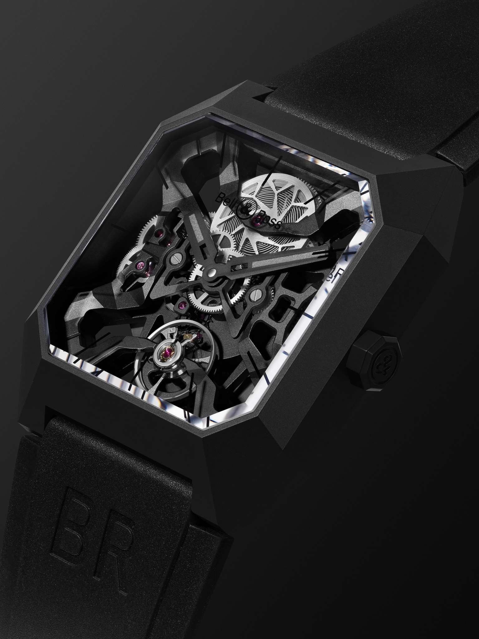 BR 03 Cyber Limited Edition Automatic 42mm Ceramic and Rubber Watch, Ref. No. BR03-CYBER-CE - 4