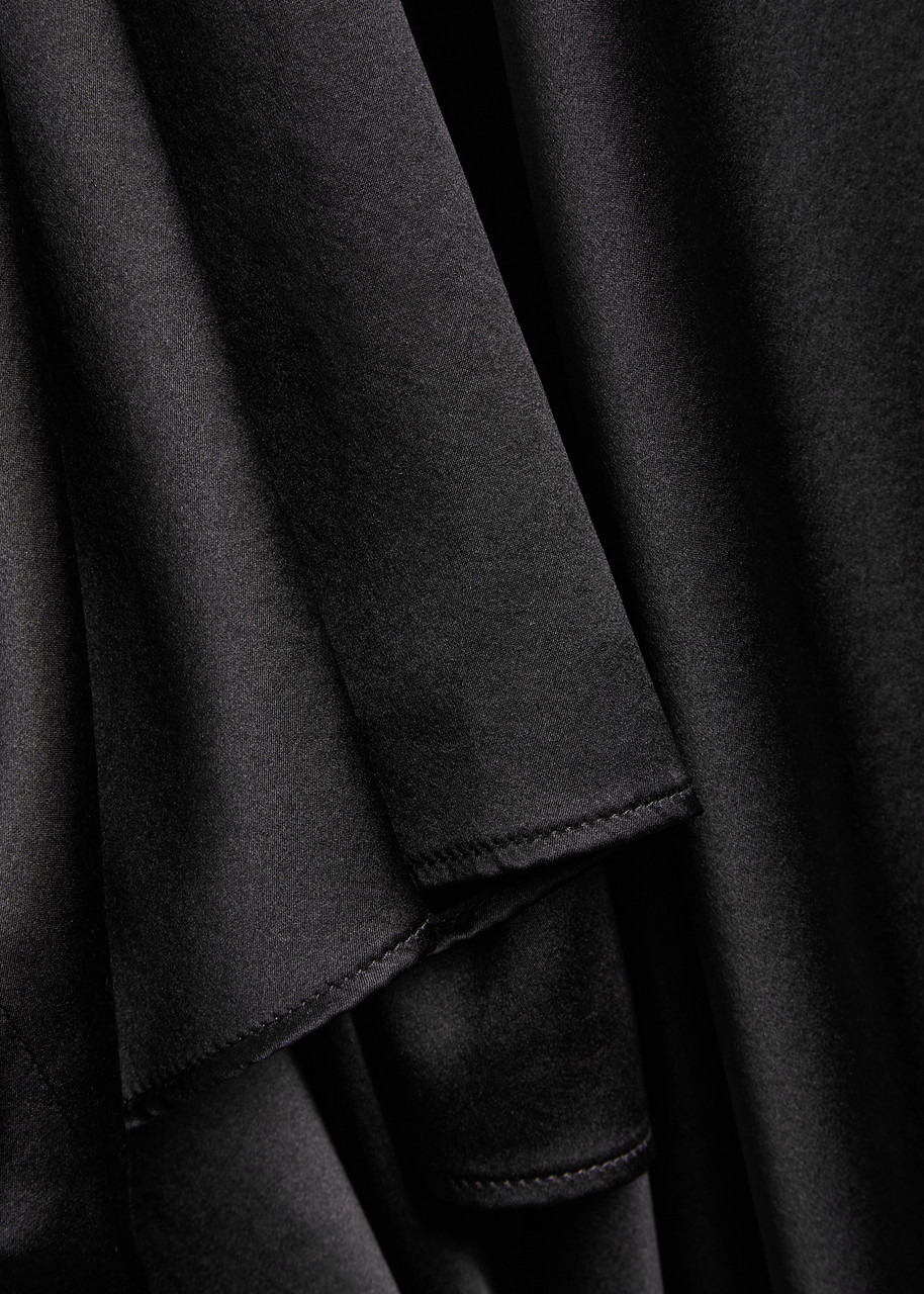 Armarium Miranda Cape-effect Stretch-silk Satin Mini Dress - 5