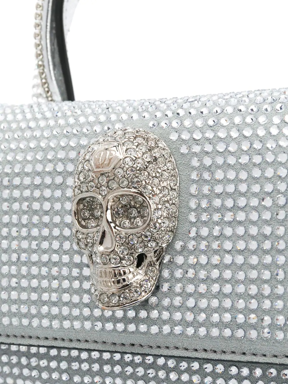 crystal-embellished shoulder bag - 4