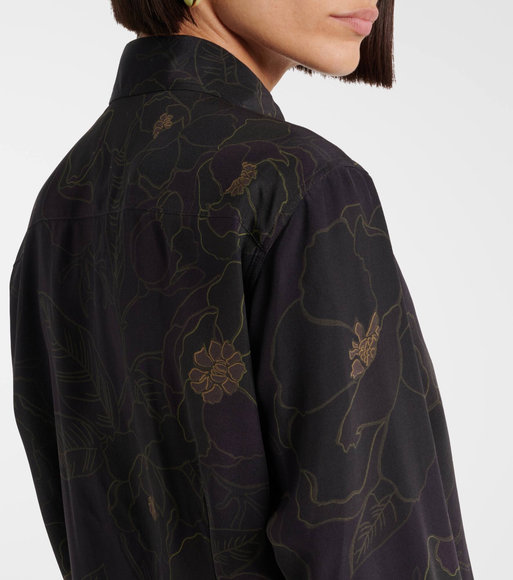 Floral silk shirt - 6