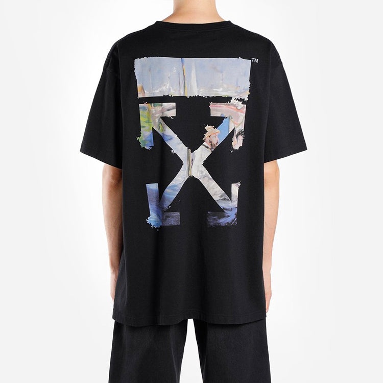 Off-White Painting Arrows Cotton Short Sleeve OMAA038G20JER0061088 - 5