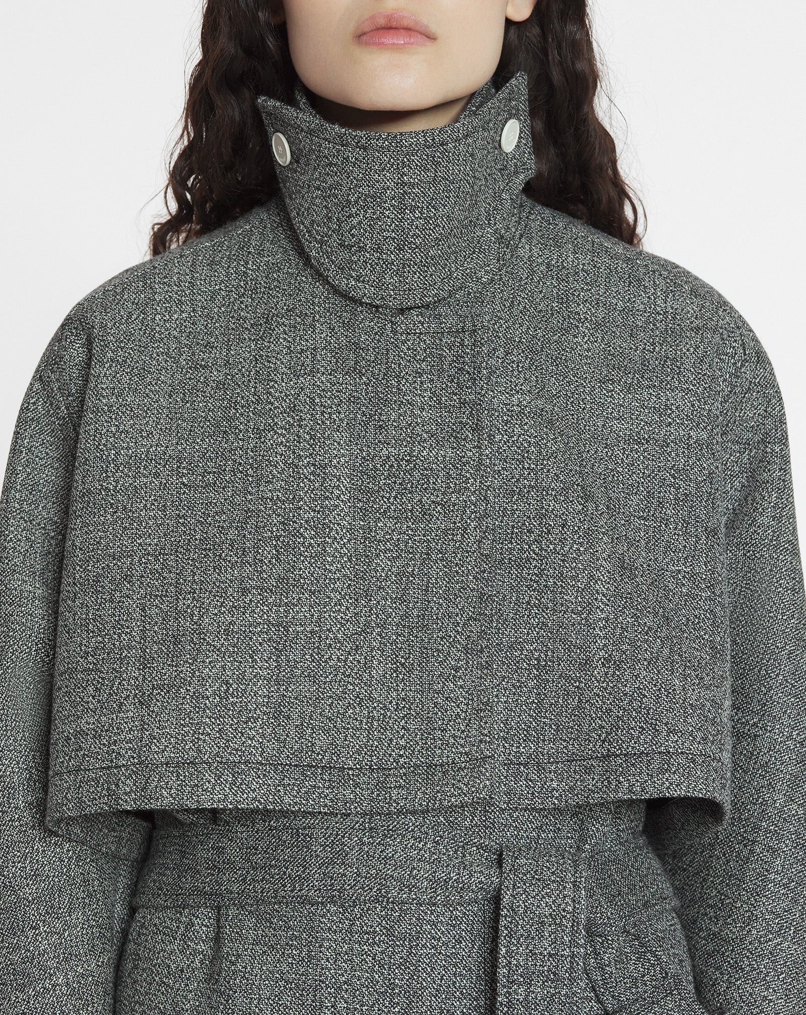 WOOL TRENCH COAT - 5