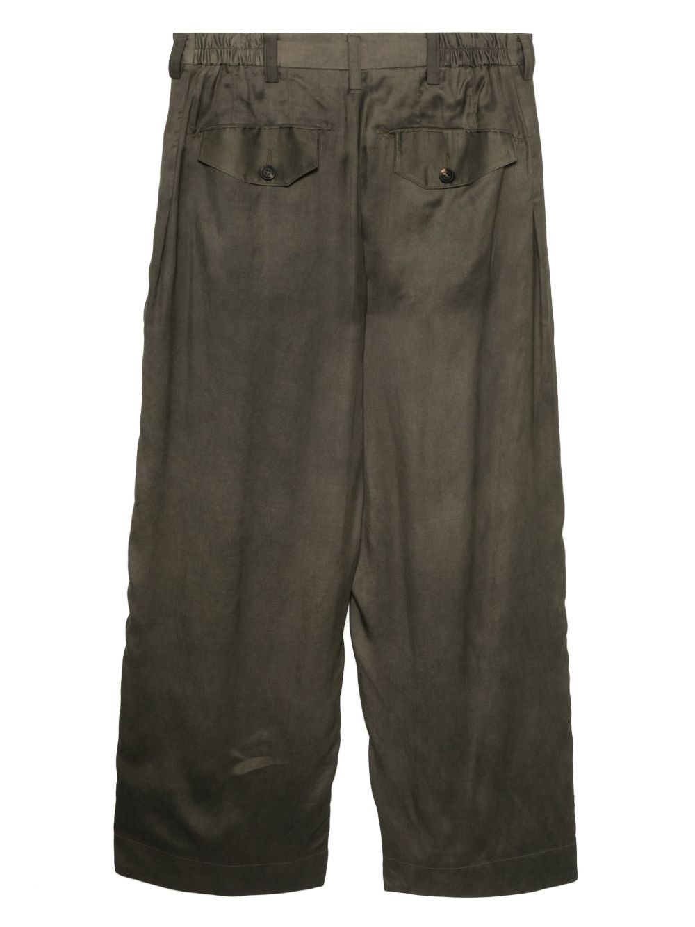 pleated wide-leg trousers - 2