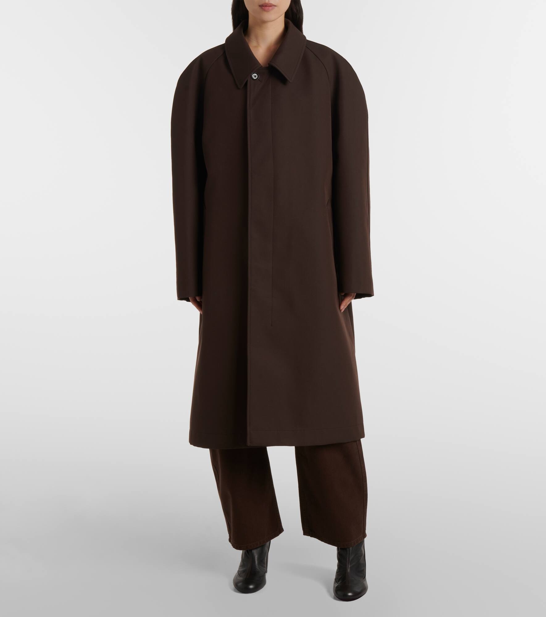 Wool and cotton-blend coat - 7