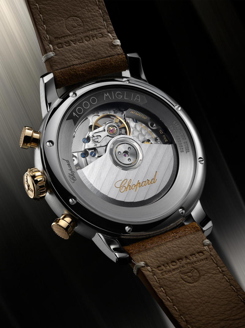 Men's Classic Racing Yellow Gold, Stainless Steel & Leather Chronograph Watch - Brown 6