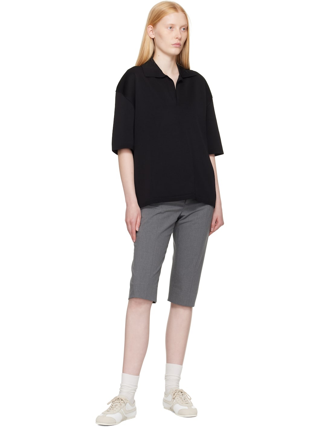 Black Short Sleeve Polo - 4