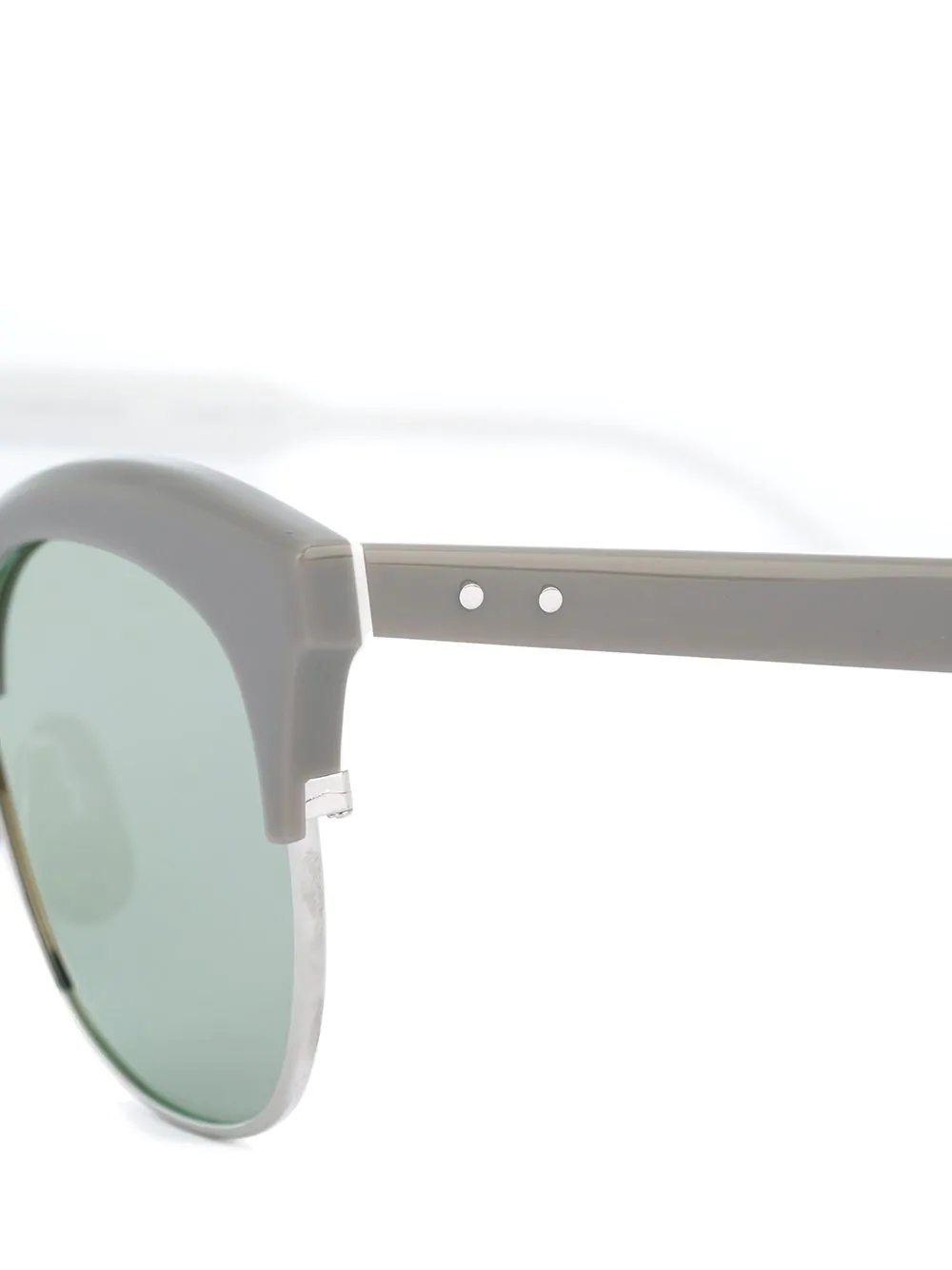 Silver Titanium & Grey Acetate Sunglasses - 3