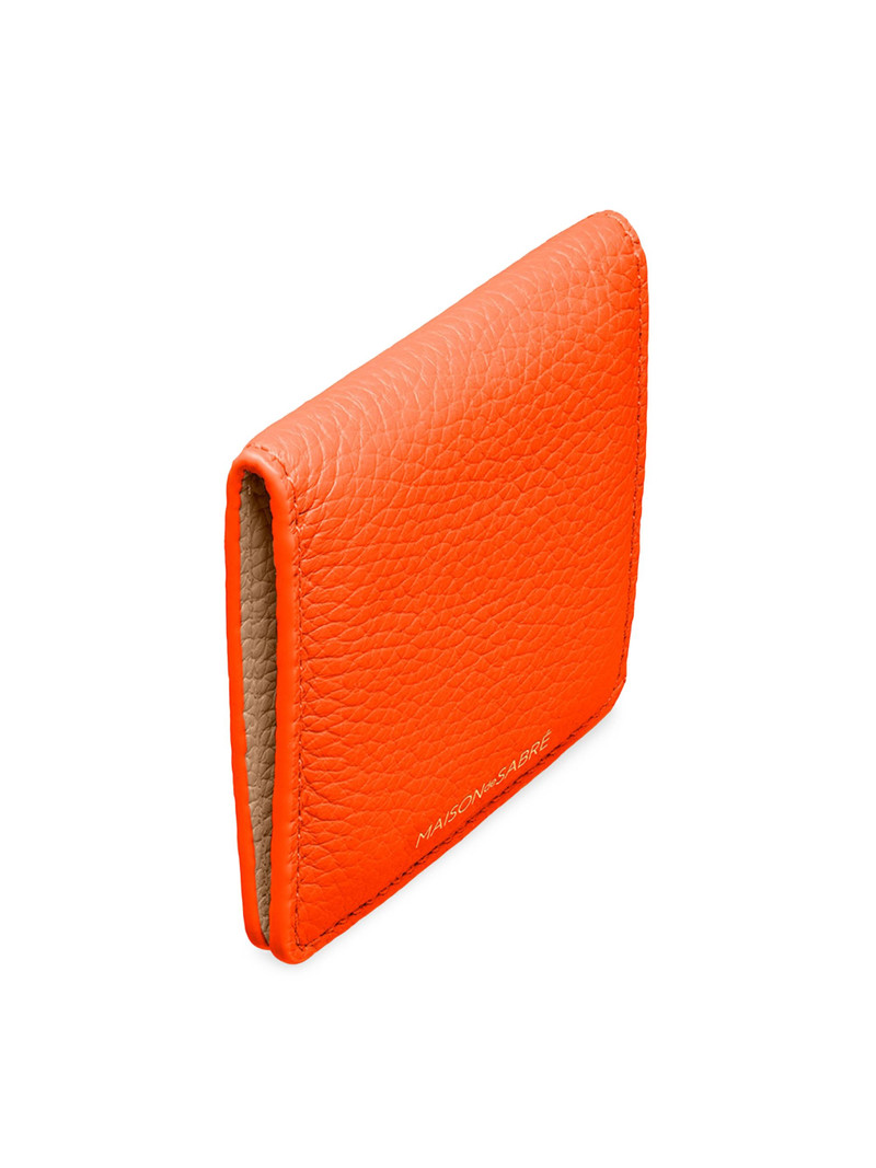 Leather Compact Mirror - Manhattan Sandstone 4