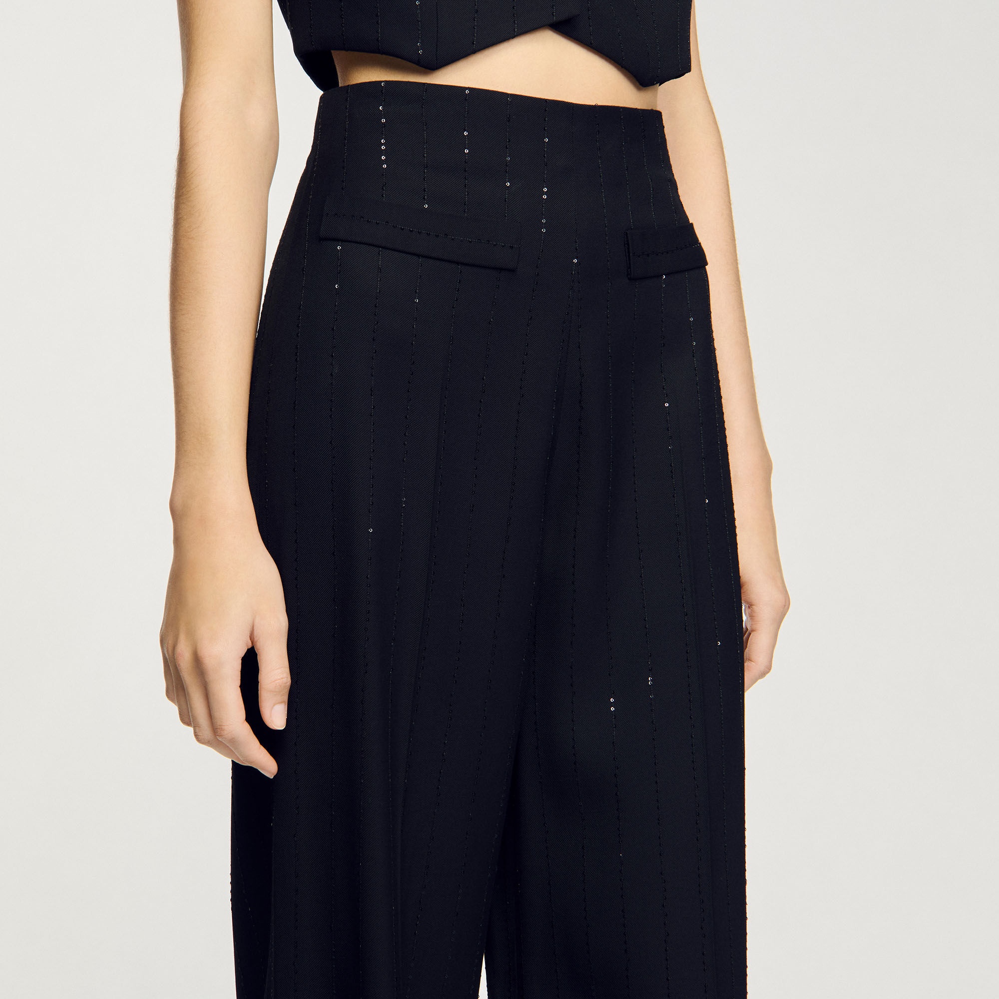 SEQUINNED SUIT TROUSERS - 3