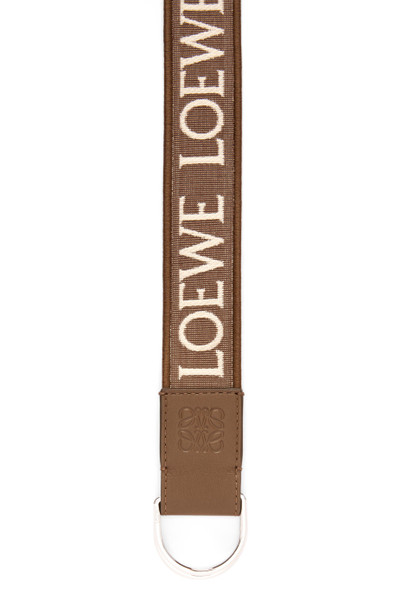 Loewe D-ring belt in Anagram jacquard and calfskin outlook