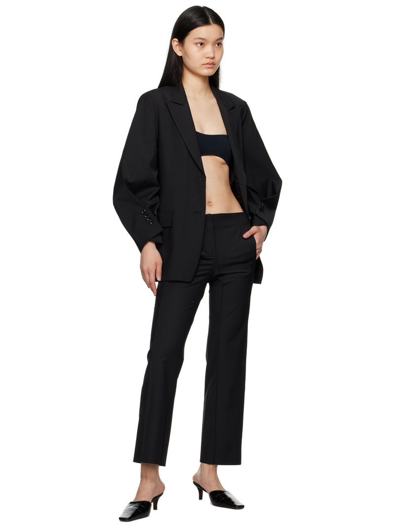 BEVZA Black Square Cigarette Trousers outlook