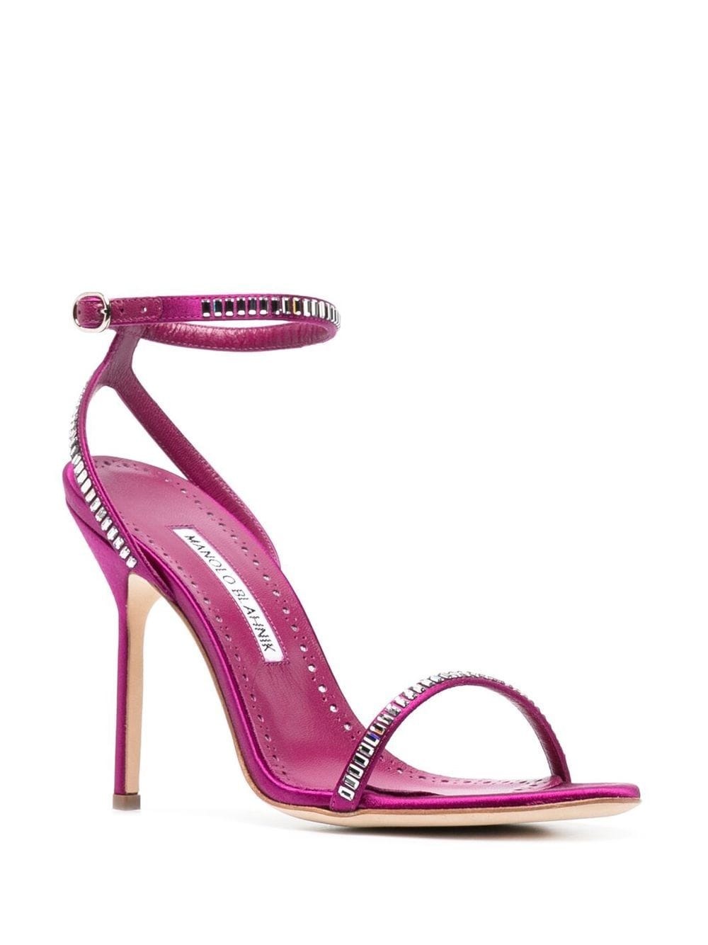 100mm studded stiletto sandals - 2