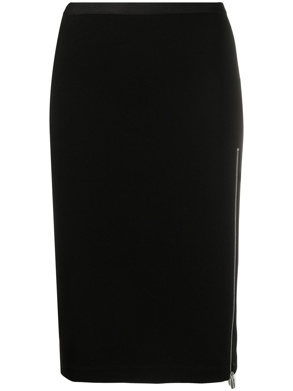 side-zip midi skirt - 1