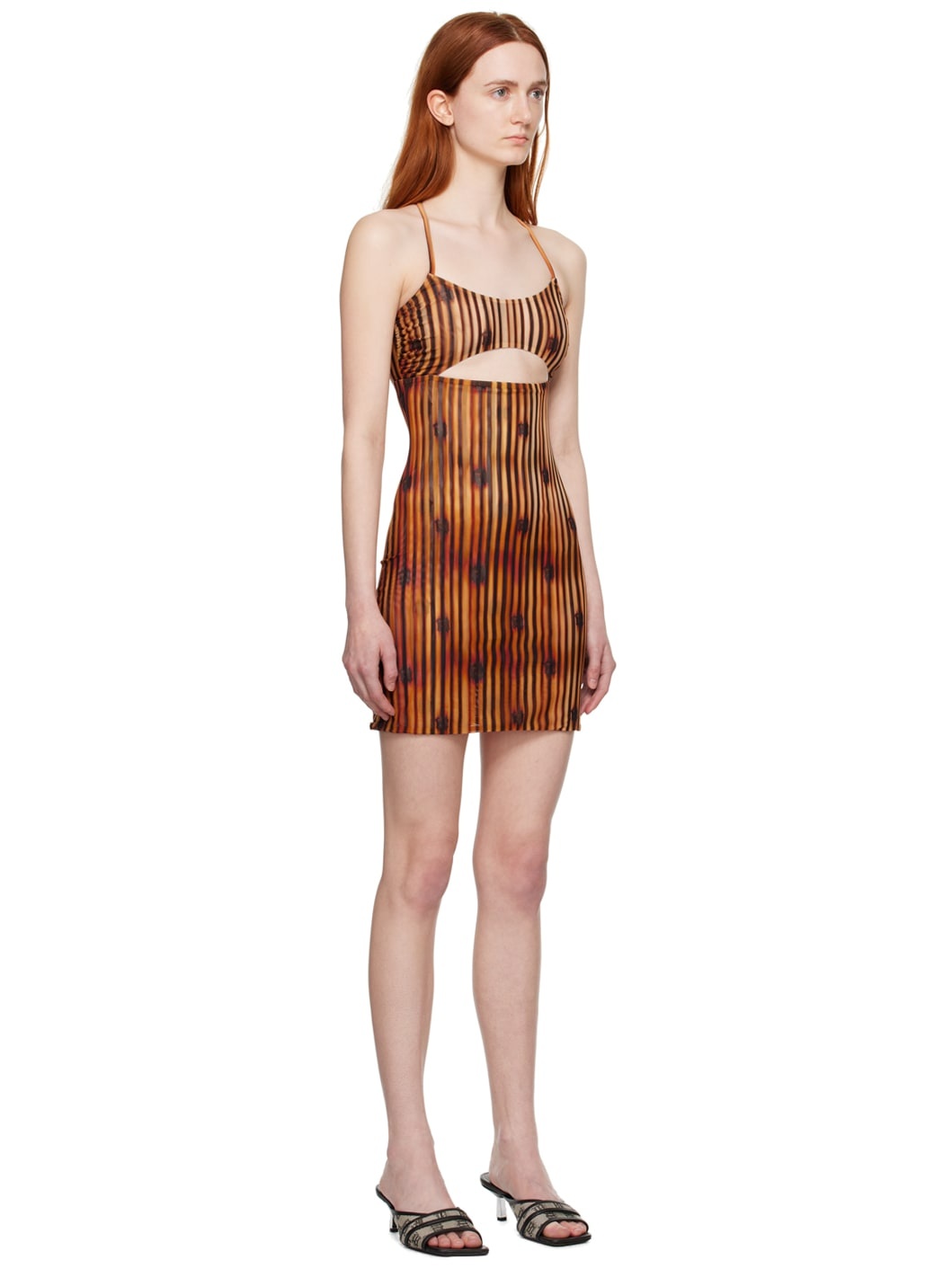Orange Grunge Minidress - 2