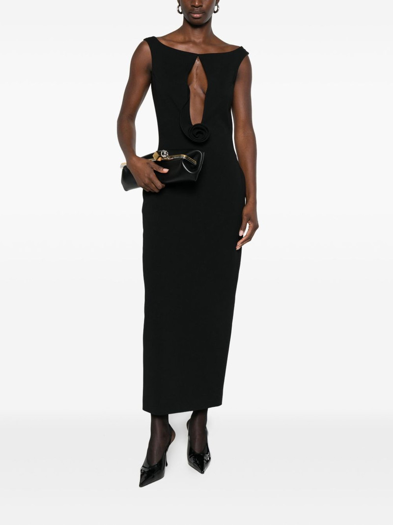 MAGDA BUTRYM rosette-detail cut-out maxi dress outlook