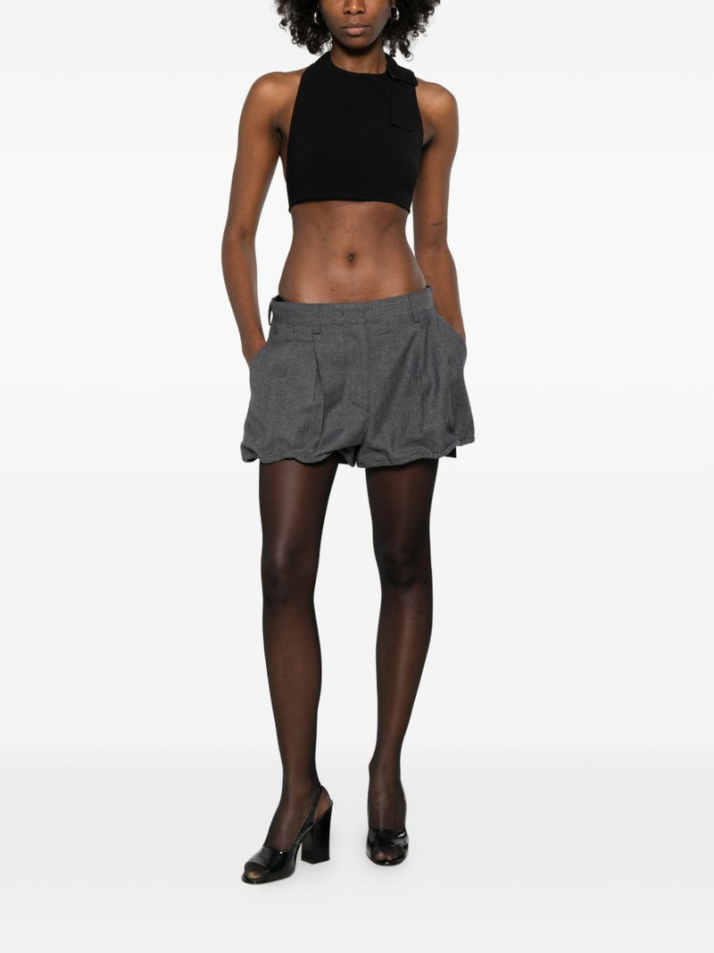 courrèges buckle-detail crop top outlook