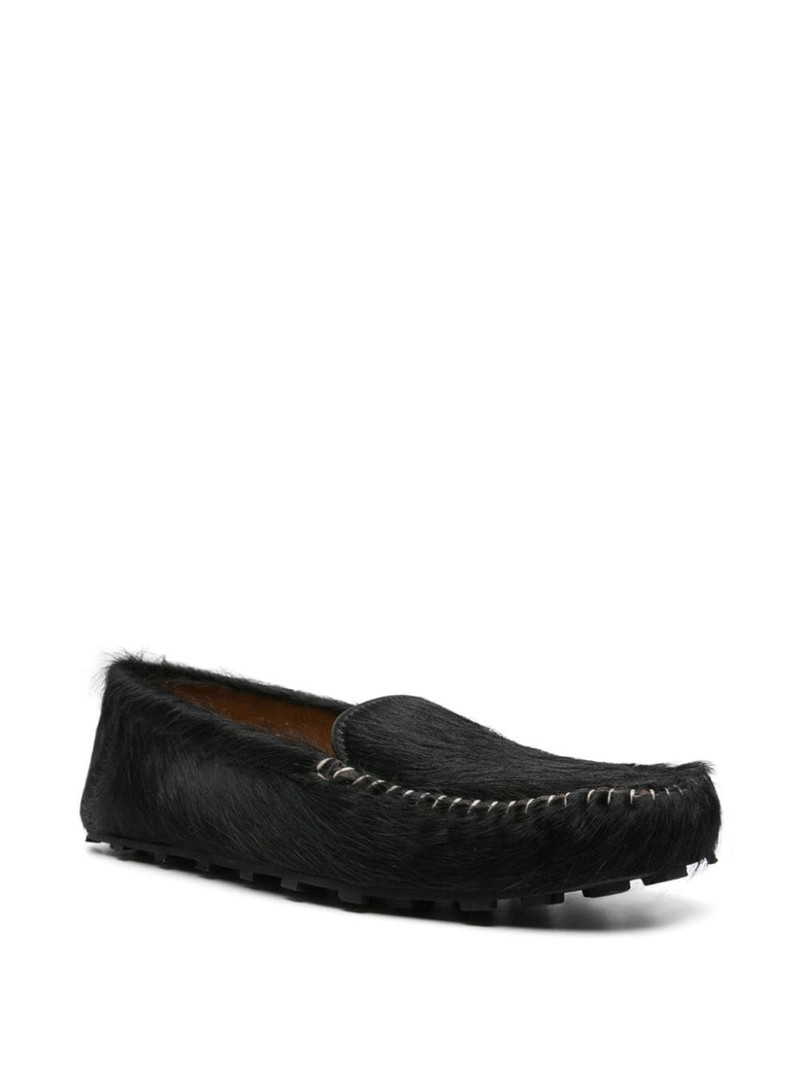 Marni textured fleece loafers outlook