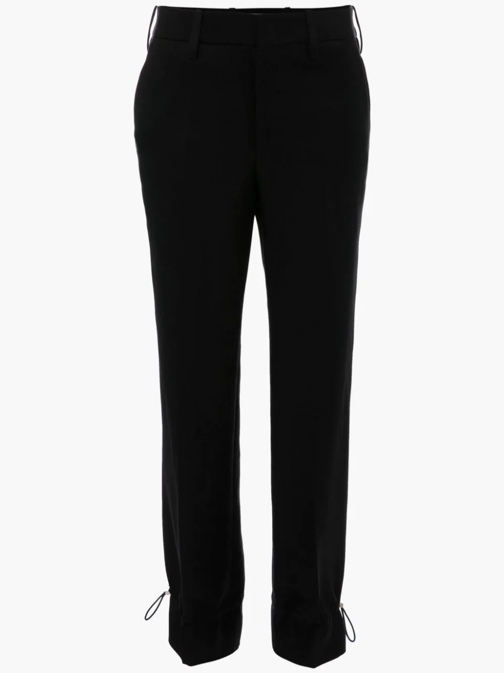 CUFFED HEM STRAIGHT LEG TROUSERS - 1