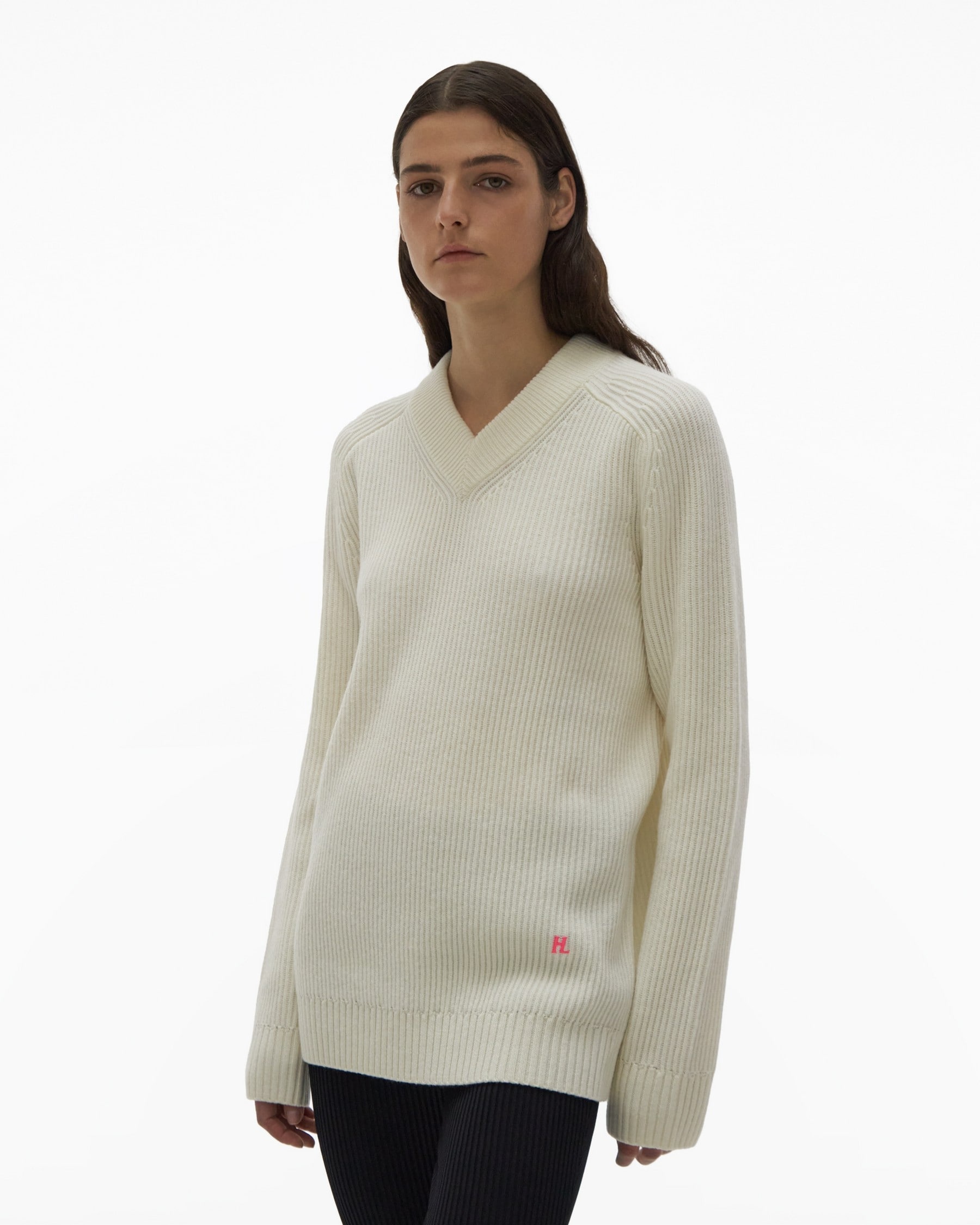 WOOL-CASHMERE V-NECK SWEATER - 5