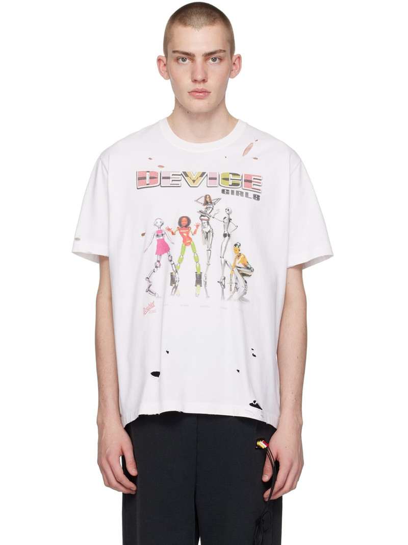 White PZ Today Edition 'Device Girls' T-Shirt - 1