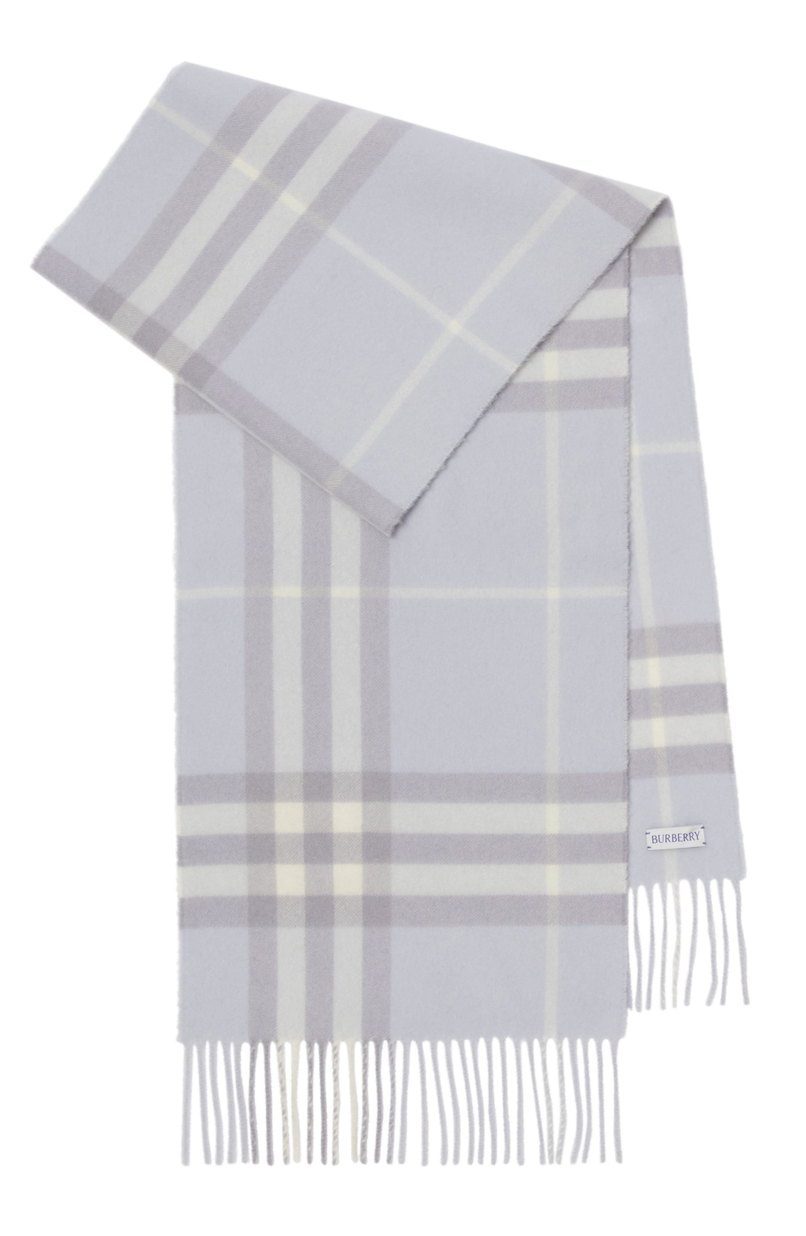burberry Giant Check Cashmere Scarf in Mist at Nordstrom - 1