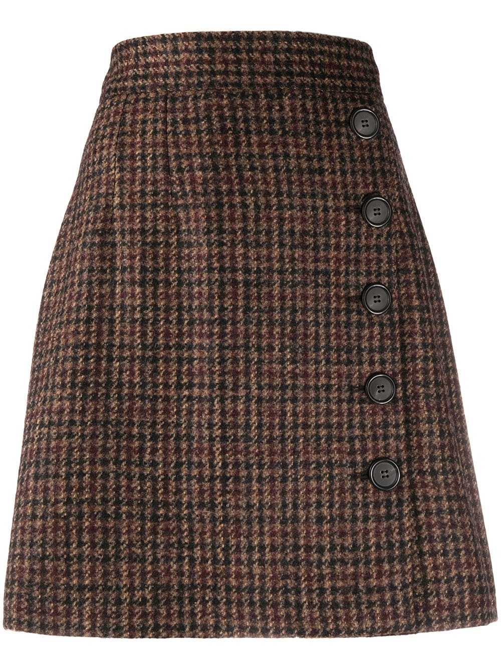 tweed A-line skirt - 1