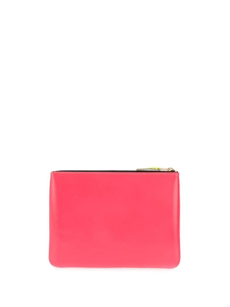 Comme Des Garçons colour-block zipped wallet outlook