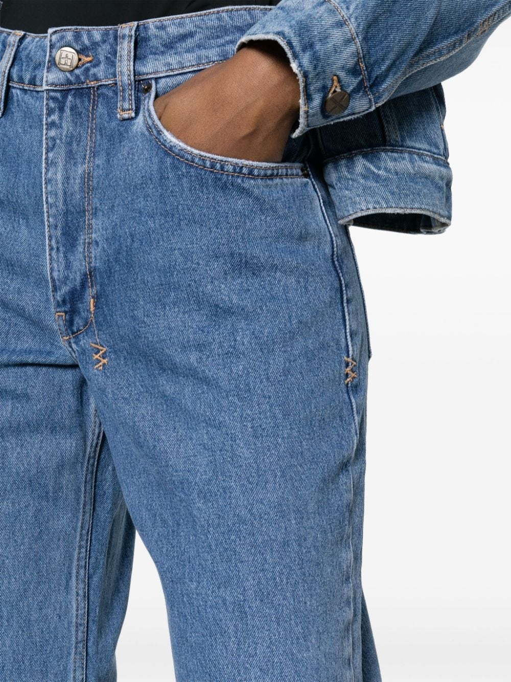 Brooklyn Heritage mid-rise straight-leg jeans - 5