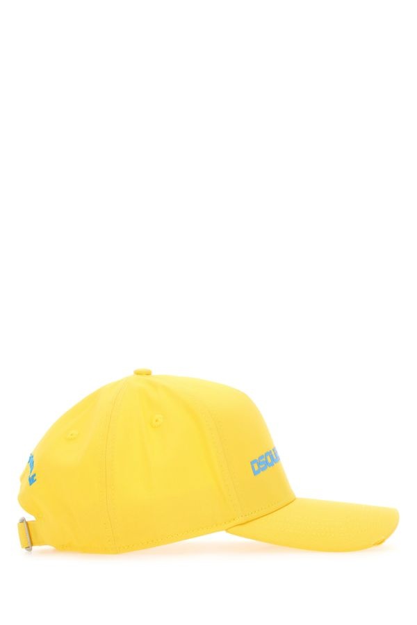 Dsquared Man Yellow Cotton Baseball Cap - 2