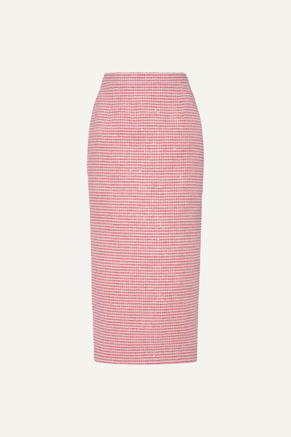 VICHY SEQUIN TWEED MIDI SKIRT - 1