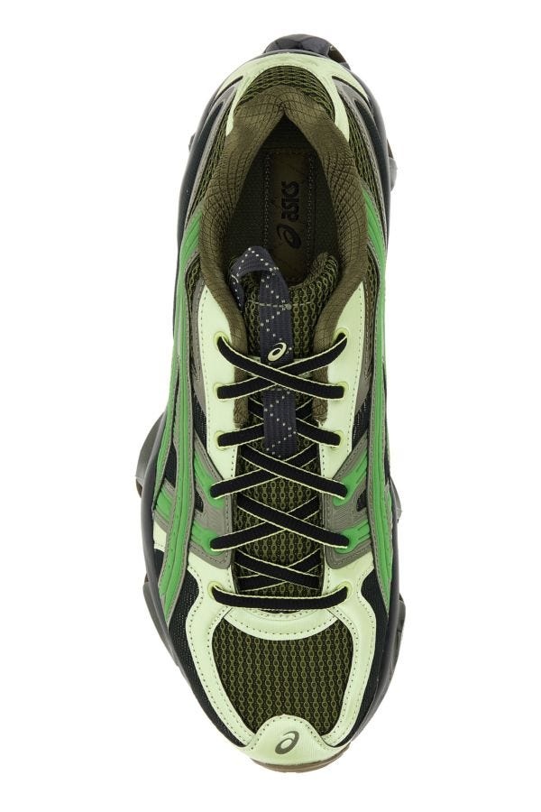 Green rubber and mesh US5-S Gel-Quantum Kinetic sneakers - 4