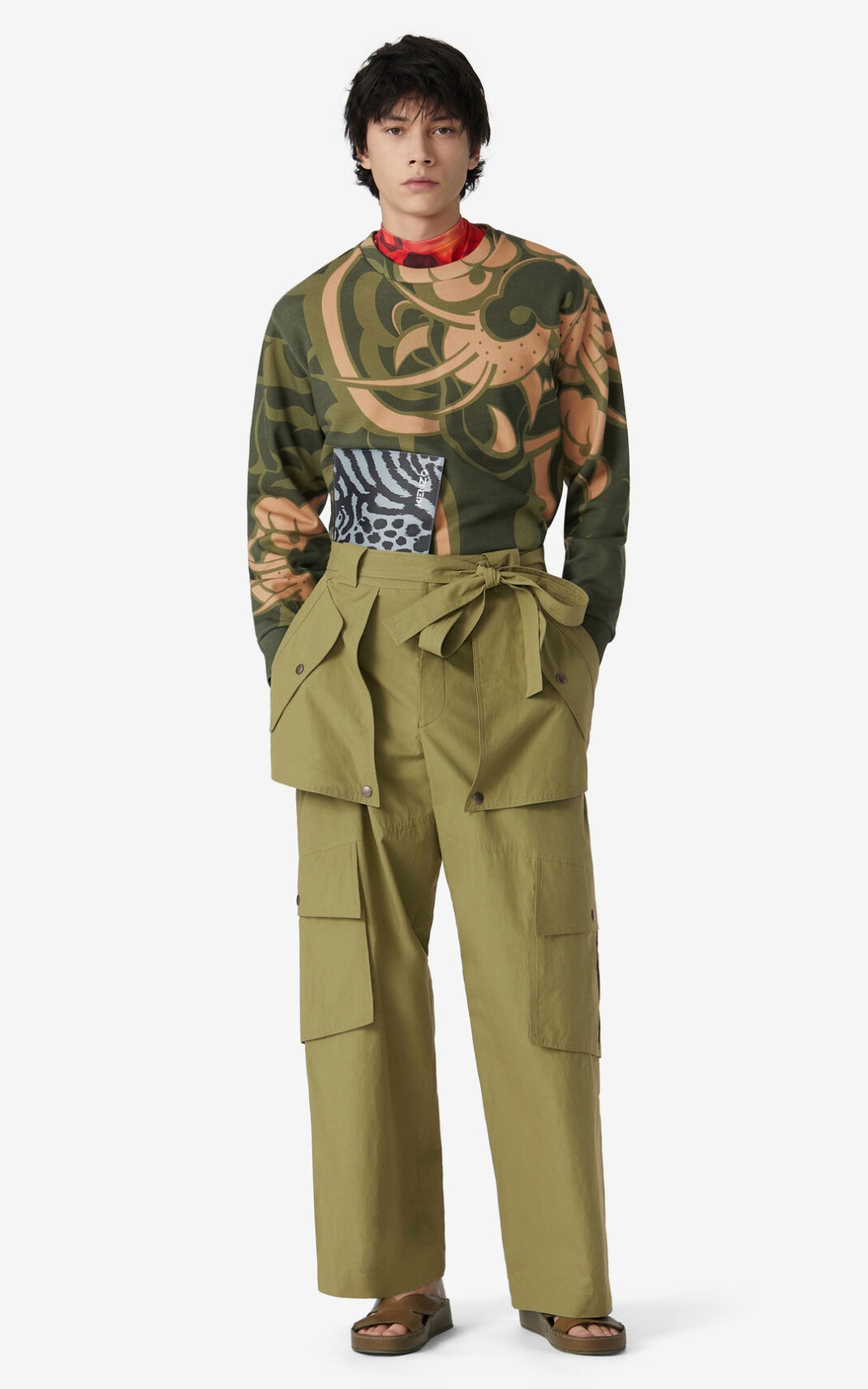 Wide cargo trousers - 2