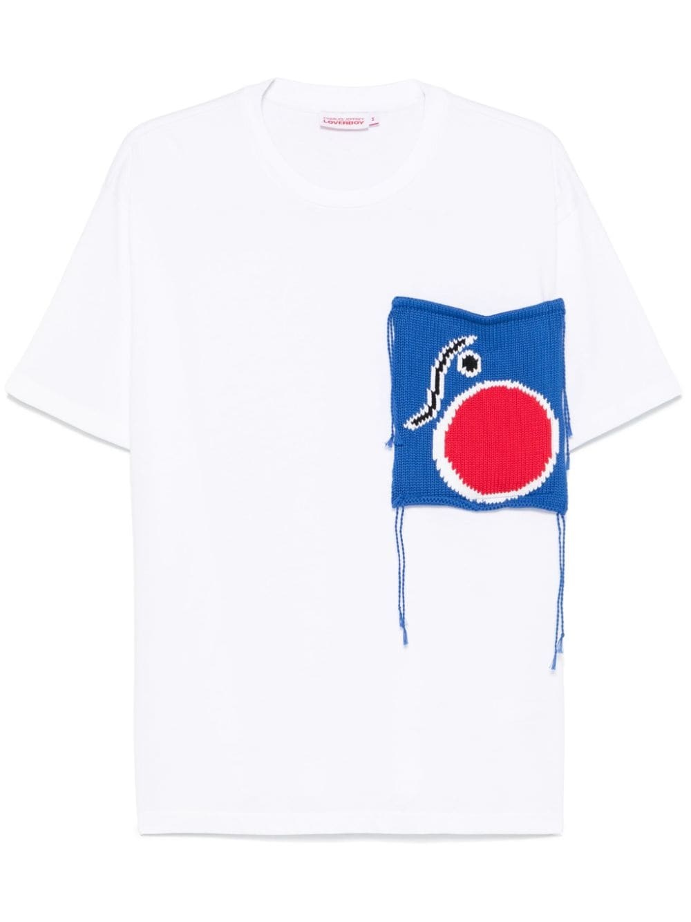 knitted patch-pocket Tshirt - 1