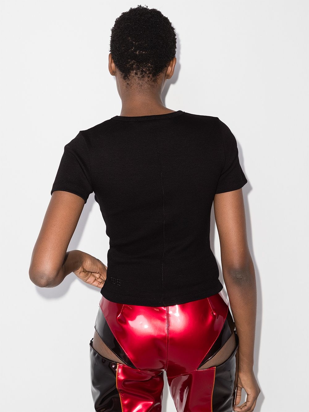 short-sleeved cropped T-shirt - 3