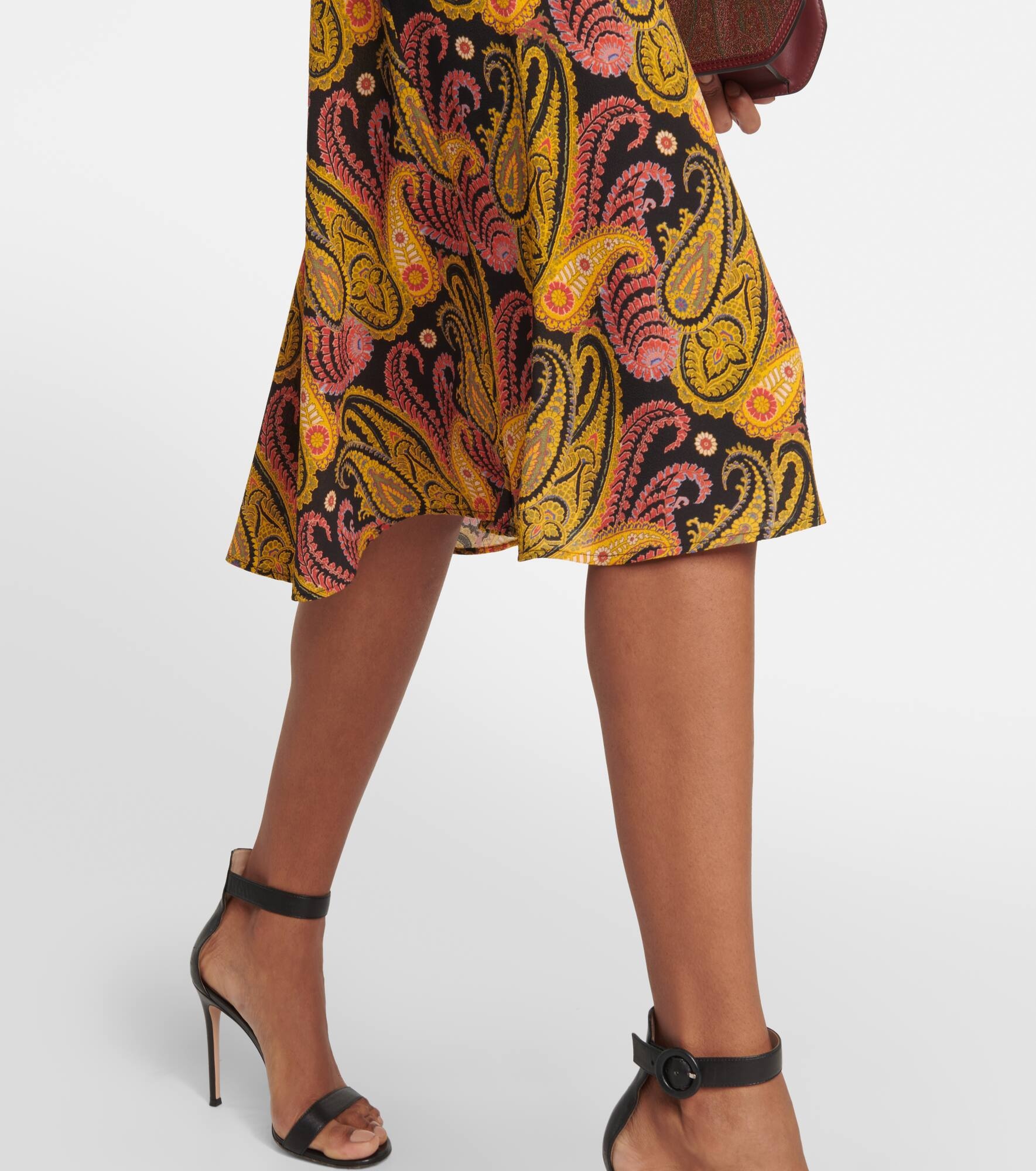 Paisley midi dress - 4
