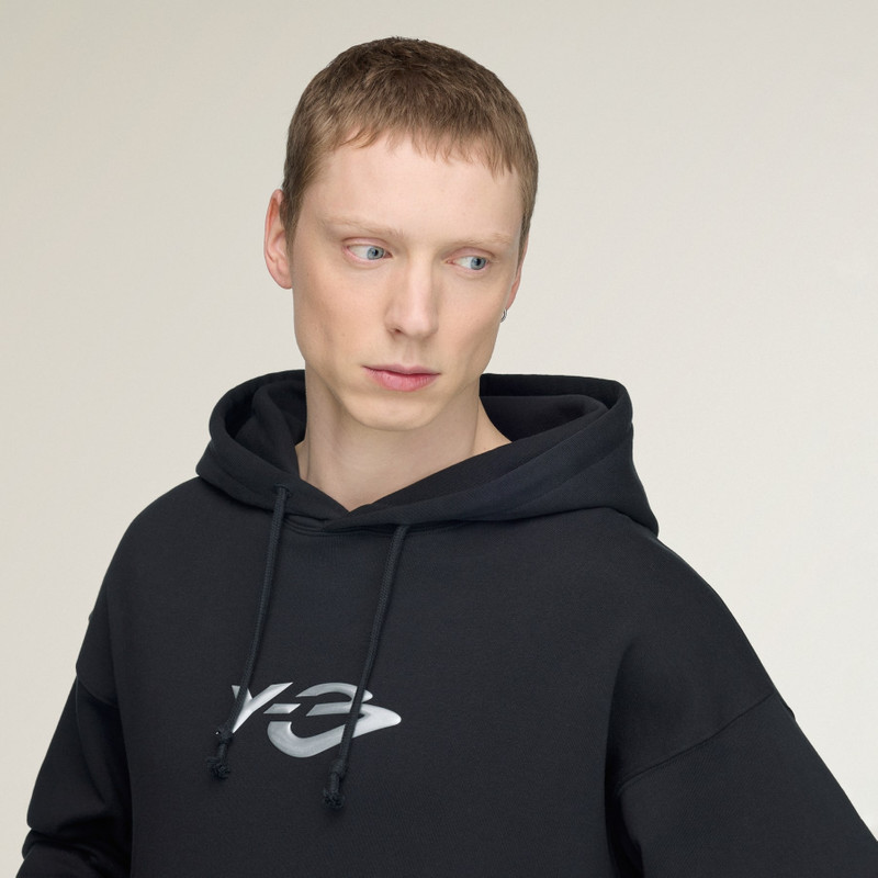Y-3 FRENCH TERRY LIQUID LOGO HOODIE 7