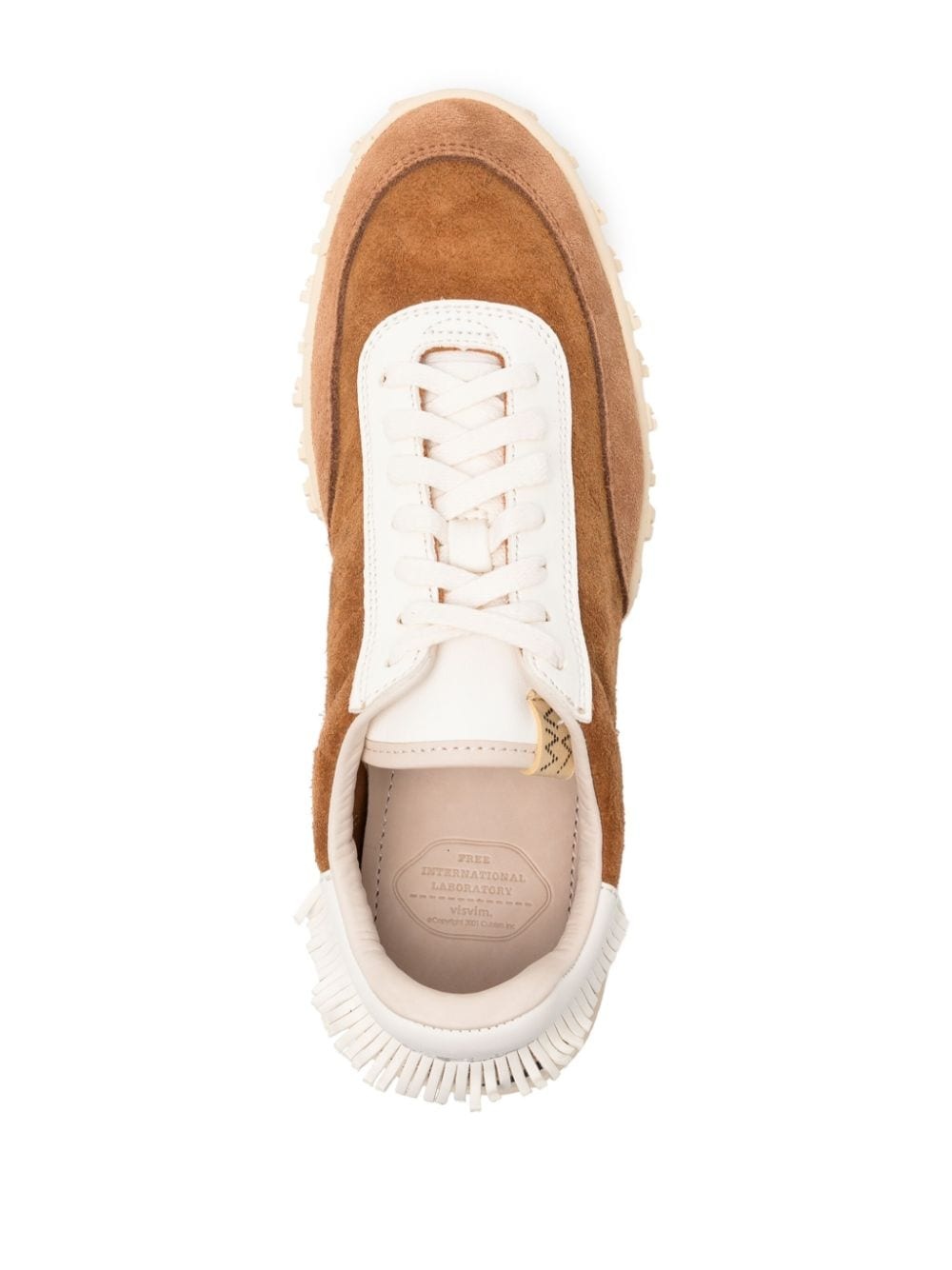 suede lace-up sneakers - 4
